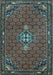 Machine Washable Persian Light Blue Traditional Rug, wshtr1628lblu