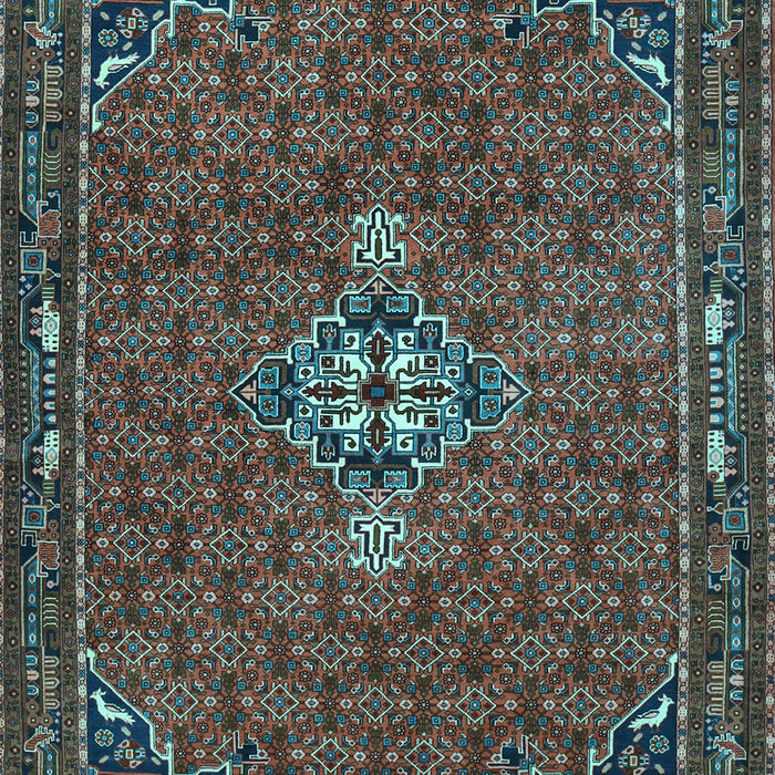 Machine Washable Persian Light Blue Traditional Rug, wshtr1628lblu