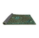Sideview of Persian Turquoise Traditional Rug, tr1628turq
