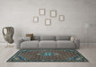 Machine Washable Persian Light Blue Traditional Rug in a Living Room, wshtr1628lblu