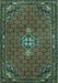 Persian Turquoise Traditional Rug, tr1628turq