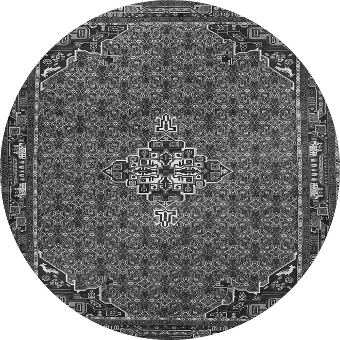 Machine Washable Persian Gray Traditional Rug, wshtr1628gry