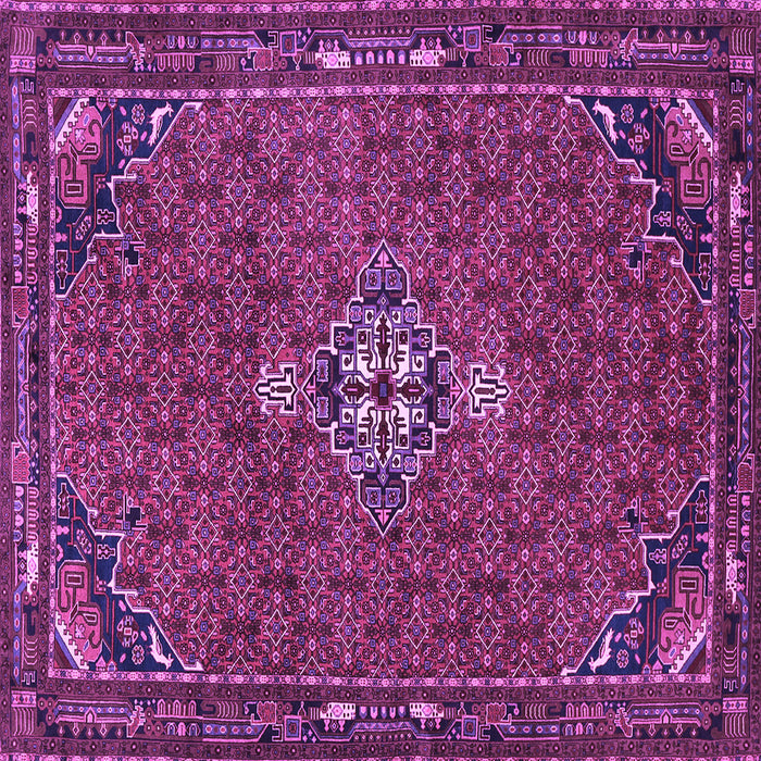 Square Machine Washable Persian Purple Traditional Area Rugs, wshtr1628pur