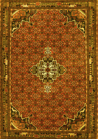 Persian Yellow Traditional Rug, tr1628yw