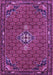 Machine Washable Persian Purple Traditional Area Rugs, wshtr1628pur