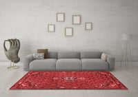 Machine Washable Persian Red Traditional Rug, wshtr1628red