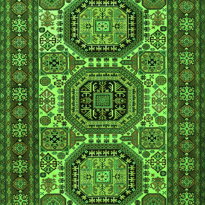 Serging Thickness of Machine Washable Persian Green Traditional Area Rugs, wshtr1629grn