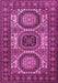 Machine Washable Persian Pink Traditional Rug, wshtr1629pnk