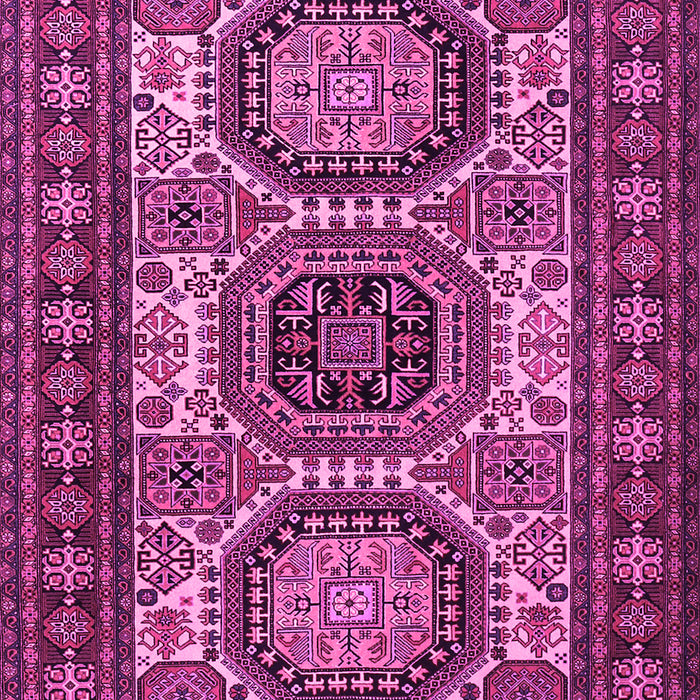 Machine Washable Persian Pink Traditional Rug, wshtr1629pnk