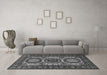 Machine Washable Persian Gray Traditional Rug in a Living Room,, wshtr1629gry