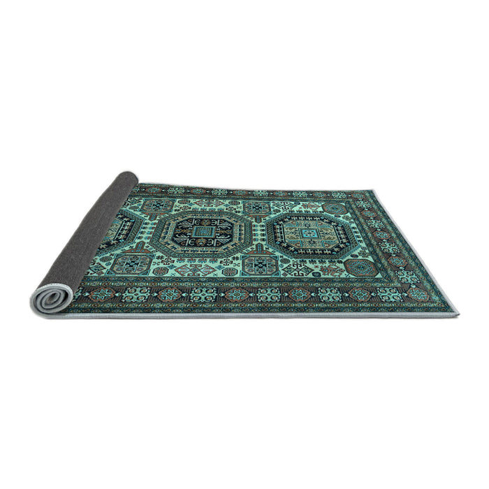 Sideview of Persian Light Blue Traditional Rug, tr1629lblu