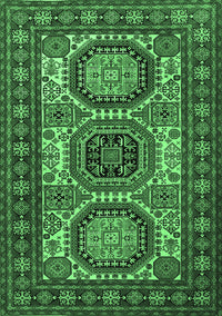Persian Emerald Green Traditional Rug, tr1629emgrn