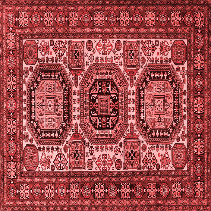 Machine Washable Persian Red Traditional Rug, wshtr1629red