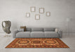 Machine Washable Persian Orange Traditional Area Rugs in a Living Room, wshtr1629org