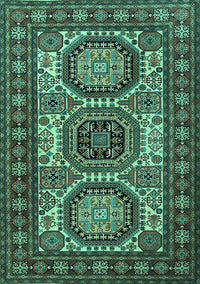 Persian Turquoise Traditional Rug, tr1629turq