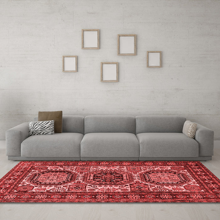 Traditional Red Washable Rugs