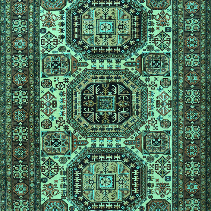 Machine Washable Persian Turquoise Traditional Area Rugs, wshtr1629turq