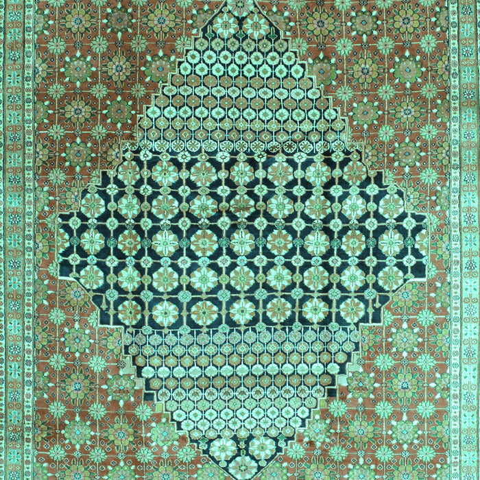 Machine Washable Persian Turquoise Traditional Area Rugs, wshtr162turq