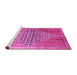 Sideview of Machine Washable Persian Pink Traditional Rug, wshtr162pnk