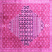 Square Persian Pink Traditional Rug, tr162pnk