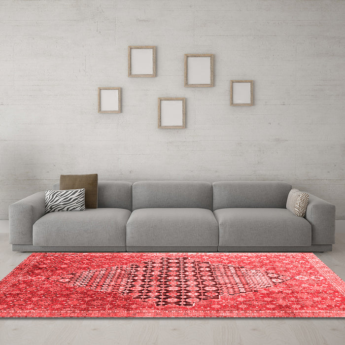 Traditional Red Washable Rugs