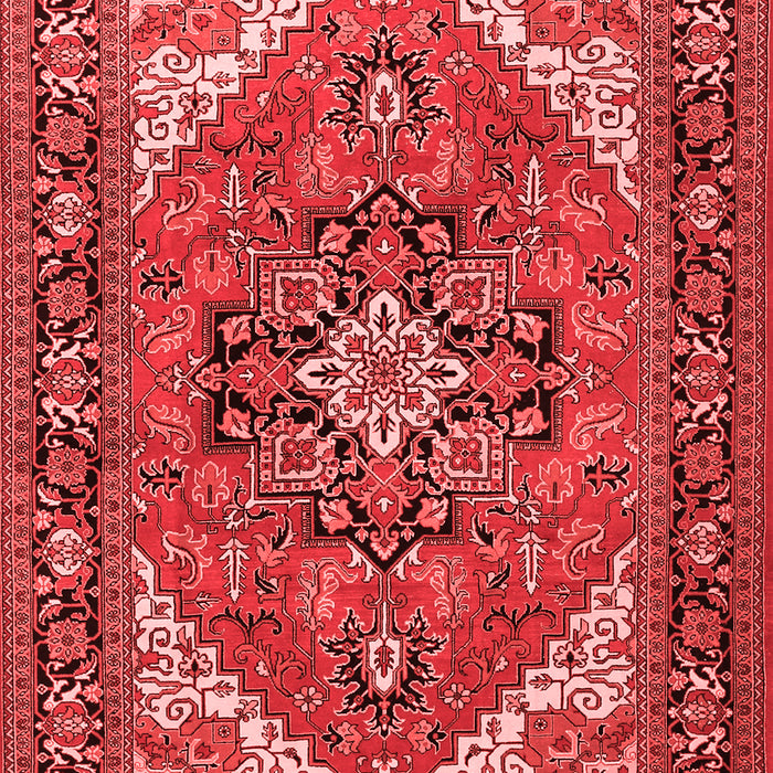 Machine Washable Persian Red Traditional Rug, wshtr1630red