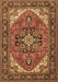 Machine Washable Persian Brown Traditional Rug, wshtr1630brn