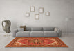 Machine Washable Persian Orange Traditional Area Rugs in a Living Room, wshtr1630org