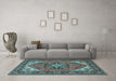 Machine Washable Persian Light Blue Traditional Rug in a Living Room, wshtr1630lblu