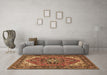 Machine Washable Persian Brown Traditional Rug in a Living Room,, wshtr1630brn