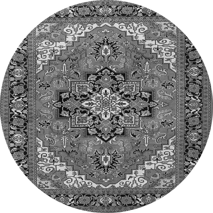 Square Persian Gray Traditional Rug, tr1630gry