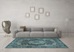 Machine Washable Persian Light Blue Traditional Rug in a Living Room, wshtr1631lblu