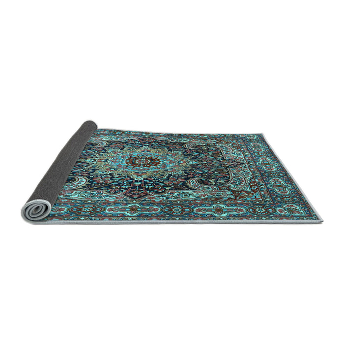 Sideview of Persian Light Blue Traditional Rug, tr1631lblu