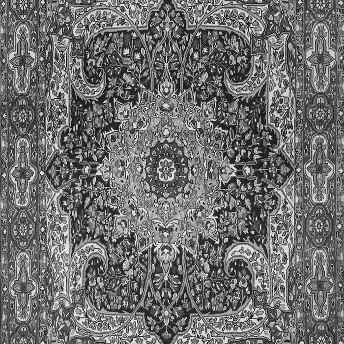 Serging Thickness of Machine Washable Persian Gray Traditional Rug, wshtr1631gry