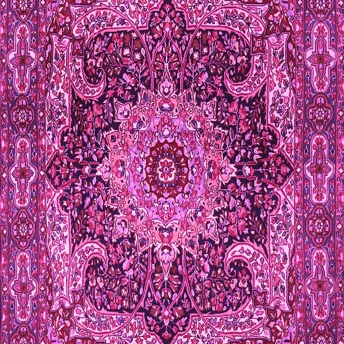 Machine Washable Persian Pink Traditional Rug, wshtr1631pnk