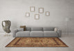 Machine Washable Persian Brown Traditional Rug in a Living Room,, wshtr1632brn