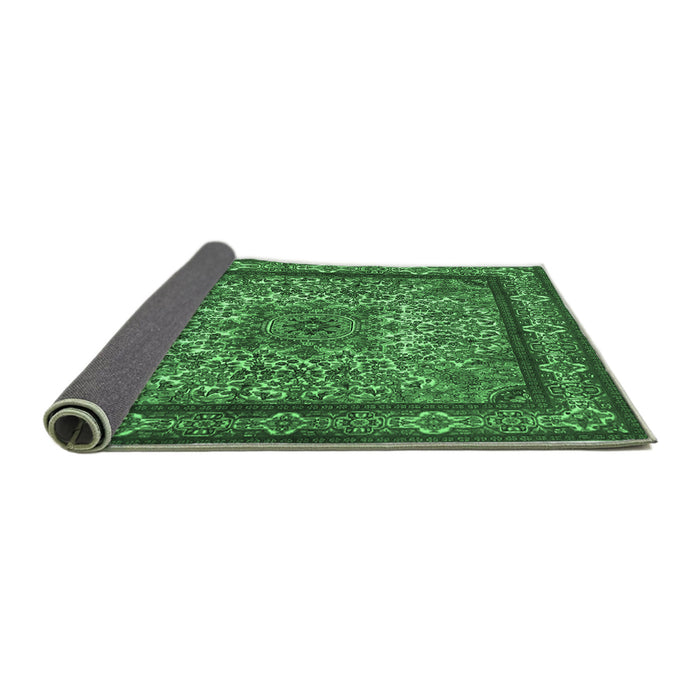 Sideview of Persian Emerald Green Traditional Rug, tr1632emgrn