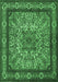 Machine Washable Persian Emerald Green Traditional Area Rugs, wshtr1632emgrn