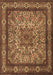 Machine Washable Persian Brown Traditional Rug, wshtr1632brn