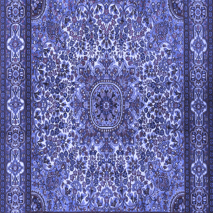 Machine Washable Persian Blue Traditional Rug, wshtr1632blu
