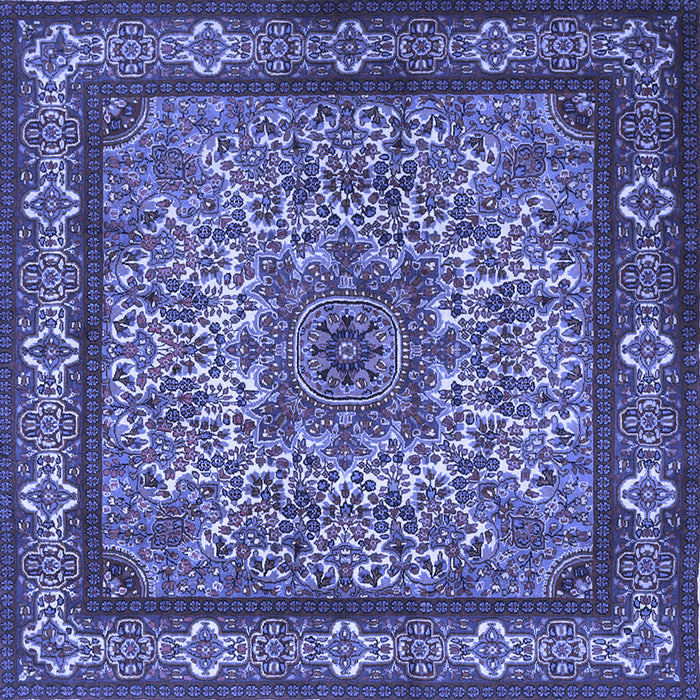 Square Persian Blue Traditional Rug, tr1632blu