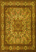 Machine Washable Persian Yellow Traditional Rug, wshtr1632yw