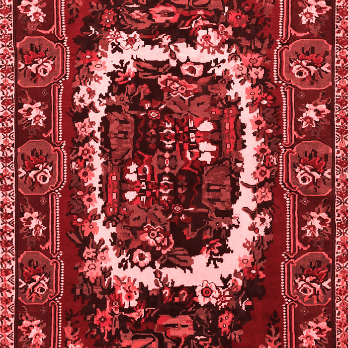 Machine Washable Persian Red Traditional Rug, wshtr1633red