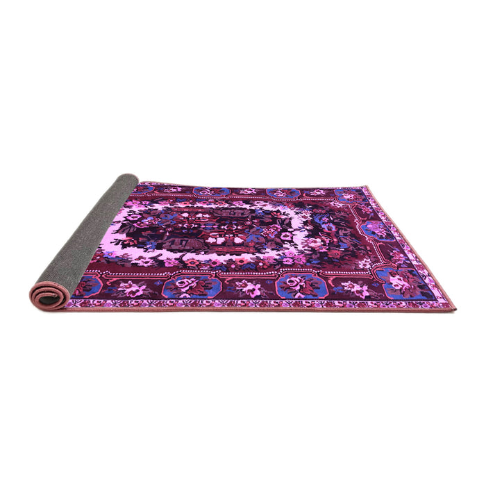 Sideview of Persian Purple Traditional Rug, tr1633pur