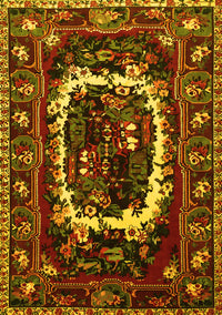 Persian Yellow Traditional Rug, tr1633yw