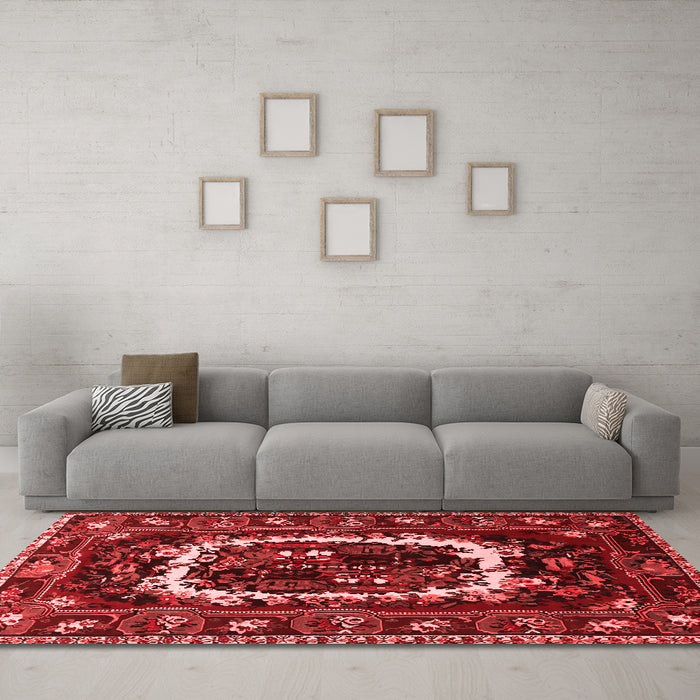 Traditional Red Washable Rugs