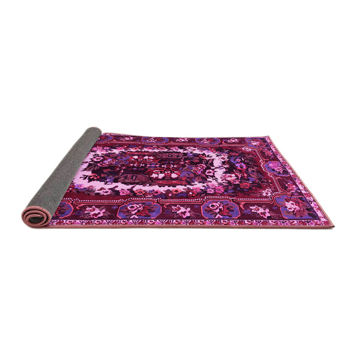 Sideview of Persian Pink Traditional Rug, tr1633pnk