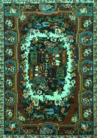 Persian Turquoise Traditional Rug, tr1633turq