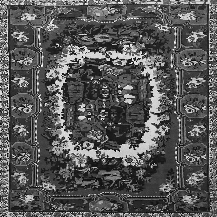 Serging Thickness of Persian Gray Traditional Rug, tr1633gry