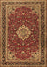 Medallion Brown Traditional Rug, tr1634brn